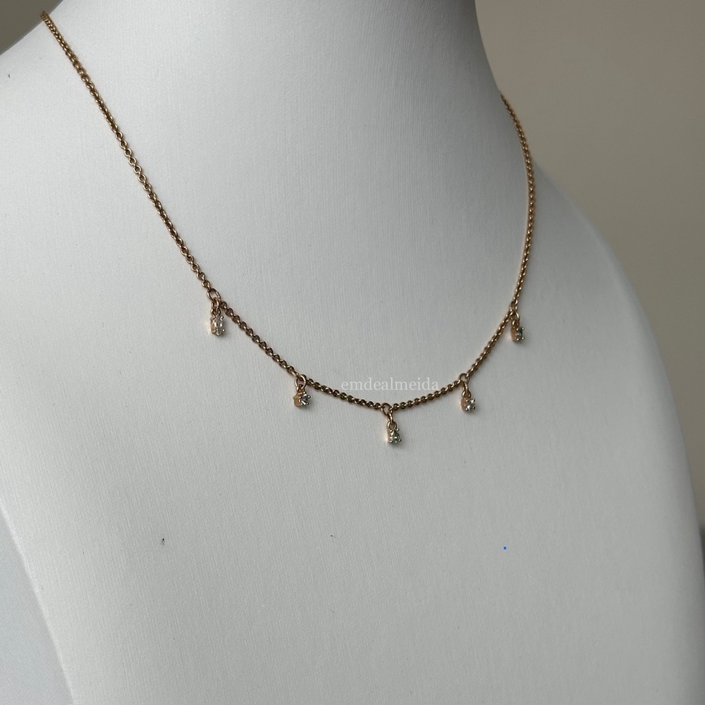 Atelier Swarovski Crystal Rose Gold Tone Penelope Cruz Moonsun Necklace - Picture 3 of 9